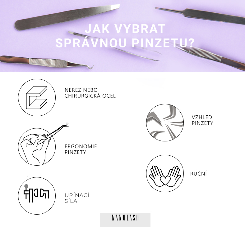 nejlepší pinzety na prodlužování řas
