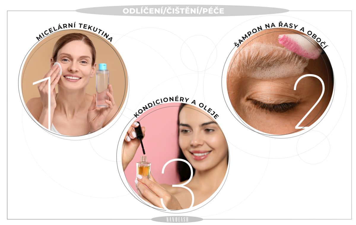 jak odstranit make-up z řas